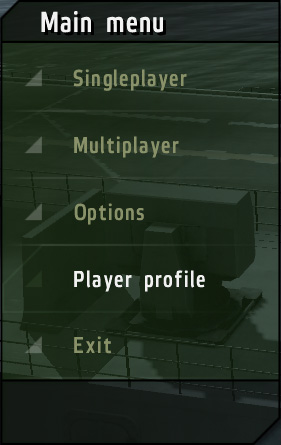 Main menu